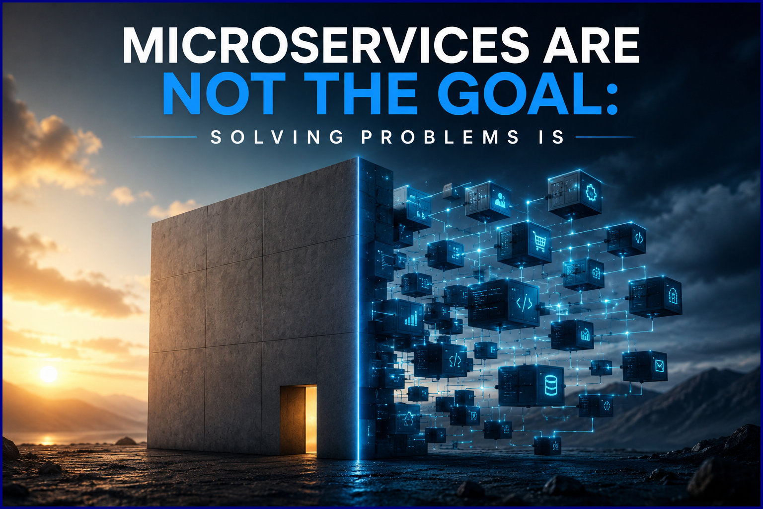 Microservices Are Not the Goal: Solving Problems Is